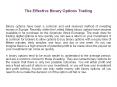 The Effective Binary Options Trading PowerPoint PPT Presentation