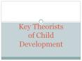 Key Theorists of Child Development PowerPoint PPT Presentation