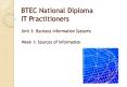 BTEC National Diploma IT Practitioners PowerPoint PPT Presentation