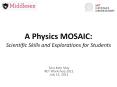 A Physics MOSAIC: Scientific Skills and Explorations for Students PowerPoint PPT Presentation