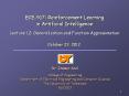 ECE-517: Reinforcement Learning in Artificial Intelligence  Lecture 12: Generalization and Function Approximation PowerPoint PPT Presentation