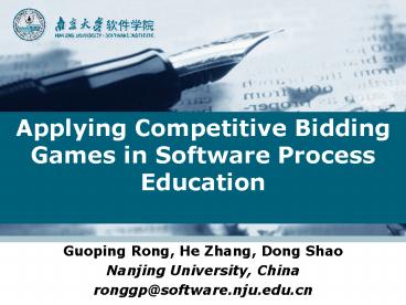 Guoping Rong, He Zhang, Dong Shao