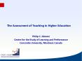 The Assessment of Teaching in Higher Education PowerPoint PPT Presentation