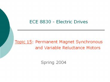 ECE 8830 - Electric Drives