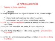 LE FERROMAGNETISME