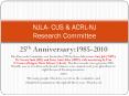 25th Anniversary:1985-2010 PowerPoint PPT Presentation