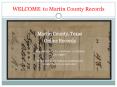 Martin County Records PowerPoint PPT Presentation