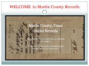 Martin County Records