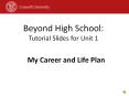 Beyond High School: Tutorial Slides for Unit 1 PowerPoint PPT Presentation