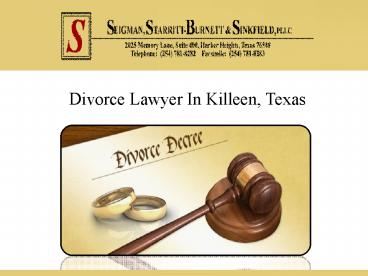 Divorce Lawyer In Killeen, Texas