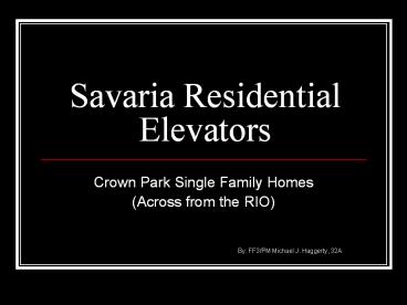 Savaria Residential Elevators