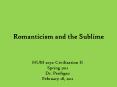 Romanticism and the Sublime PowerPoint PPT Presentation