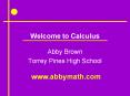 Welcome to Calculus PowerPoint PPT Presentation