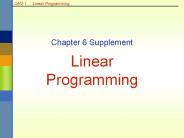Chapter 6 Supplement