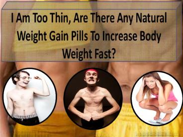 weight gain treatment