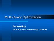 Multi-Query Optimization