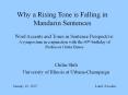 Why a Rising Tone is Falling in Mandarin Sentences PowerPoint PPT Presentation