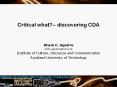 Critical what?-- discovering CDA PowerPoint PPT Presentation