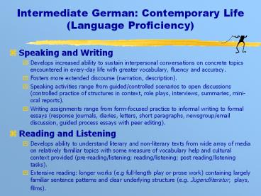 Intermediate German: Contemporary Life (Language Proficiency)
