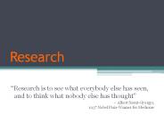 Research