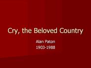 Cry, the Beloved Country