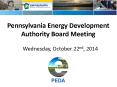 Pennsylvania Energy Development Authority Board Meeting PowerPoint PPT Presentation