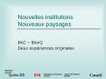 Nouvelles institutions Nouveaux paysages PowerPoint PPT Presentation