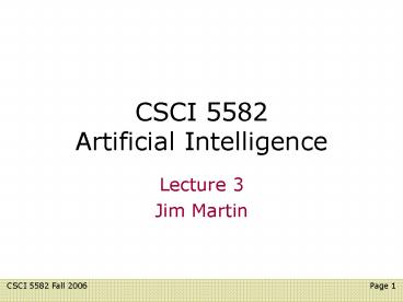 CSCI 5582 Fall 2006  Page 1