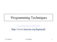 Programming Techniques