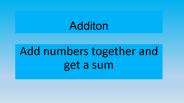addition