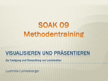 VisuAlisieren und Pr