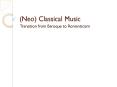 (Neo) Classical Music PowerPoint PPT Presentation