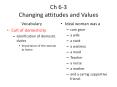 Ch 6-3 Changing attitudes and Values PowerPoint PPT Presentation
