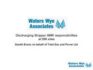 Discharging Shipper AMR responsibilities at DM sites