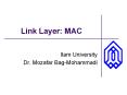 Link Layer: MAC PowerPoint PPT Presentation
