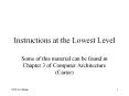 Instructions at the Lowest Level PowerPoint PPT Presentation