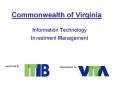 Commonwealth of Virginia PowerPoint PPT Presentation