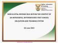 DEPARTMENT OF HIGHER EDUCATION AND TRAINING PowerPoint PPT Presentation