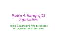 Module%204:%20Managing%20IS%20Organizations PowerPoint PPT Presentation