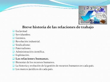 Breve historia de las relaciones de trabajo