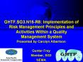 GHTF.SG3.N15-R8: Implementation of Risk Management Principles and Activities Within a Quality Management System PowerPoint PPT Presentation