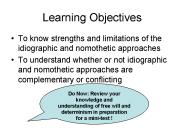 Learning Objectives