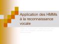 Application des HMMs  PowerPoint PPT Presentation