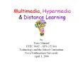 Multimedia, Hypermedia PowerPoint PPT Presentation