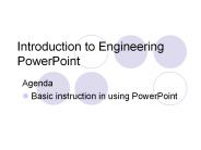 Introduction to Engineering PowerPoint