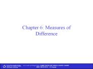 Chapter 6: Measures of Difference