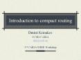 Introduction to compact routing PowerPoint PPT Presentation