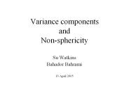 Variance components and Non-sphericity