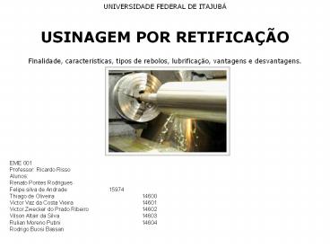 UNIVERSIDADE FEDERAL DE ITAJUB