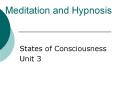 Meditation and Hypnosis PowerPoint PPT Presentation